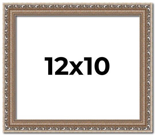 10x12 Deco Picture Frame with UV-Resistant Acrylic & Acid Free Backing, Available in 3 Finishes - Black, Brown, and Silver
